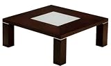31ITSfN ZOL. SL160  Sharelle Furniture Elite Wenge Square Coffee Table with Glass   FREE Inside Delivery!