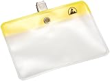 Menda 35012 ESD Safe Horizontal Clip-On Badge Holder, 4-1/4" Width x 2-15/16" Height (Pack of 50)