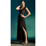 LONG DRESS WITH BROOCH BY TADASHI