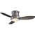 Minka-Aire Fans F519-BN 52" Concept II Contemporary Flush Mount Nickel Ceiling Fan w/ Light, Remote