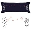Boldloft "From My Heart to Yours" Valentines Body Pillowcase (Dark Blue)-Romantic Valentines Gifts for Couples,Cute Valentines Day Gift Ideas,Good Couple Gifts for Valentines,Romantic Anniversary Gifts
