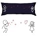 Boldloft "From My Heart to Yours" Valentines Body Pillowcase (Dark Blue)-Romantic Valentines Gifts for Couples,Cute Valentines Day Gift Ideas,Good Couple Gifts for Valentines,Romantic Anniversary Gifts