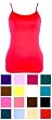 Cotton/Spandex Camisole Cami with Built in Shelf Bra and Adjustable spaghetti straps in 16 colors (Click for colors)