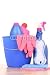 Wallmonkeys Peel and Stick Wall Decals - Cleaning House - Removable Graphic