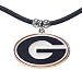 Georgia Bulldogs Logo Pendant Rubber Necklace - NCAA College Athletics Fan Shop Sports Team Merchandise