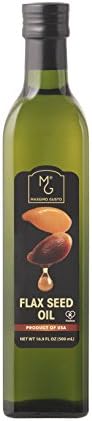 Massimo Gusto Flax Seed Oil, 16.9 Ounce 2-Pack
