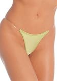 Lycra Thong Panty Sexy Lingerie Intimate Apparel with Clear Strap On Side