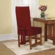 Cotton Duck Short Dining Chair Cover