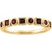 14K Yellow Gold Ruby Bridal Anniversary Band Ring