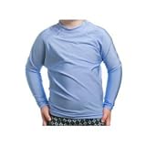 Toddler UV Rash Guard Shirt - L/S Carolina Blue Small 1-2T