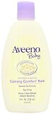 Aveeno Baby Calming Comfort Baby Bath, Lavender and Vanilla, 8 Ounce (Pack of 2)