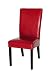 4 PCS set CAPPUCCINO Red Leather Dining Chairs