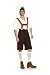 Oktoberfest October Fest Mens Lederhosen Bar Patron Bard Costume, Includes Hat, Shirt...