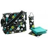 Hoopla Dots Ozz Coated Diaper Bag (Multi) (12.5H x 5W x 13D)