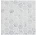 Carrara (Carrera) Hexagon Mosaic Tile 2" Bianco Honed
