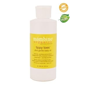 Mambino Organics - Tippy Toes Ultra Gentle Baby Oil (8 oz / 240 ml) *made with certified organic ingredients