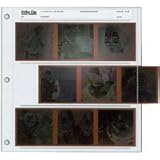 Print File Archival 70mm Size Negative Pages Holds Three Strips of Three 6x6 Frames, Pack of 100