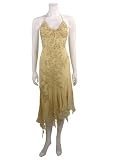 Formal Evening Gown. Beaded Cocktail Dress for Prom, Party, Homecoming by Sean Collection (8678) Banana