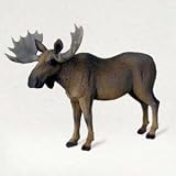 MOOSE Bull New FIGURINE large Antlers RESIN NIB AF32