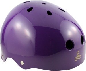 Triple 8 Brainsaver Purple Small Skateboard Helmet with Sweatsaver Liner