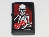 Zippo Lighter - Grateful Dead Skeleton Craps Dice 9855