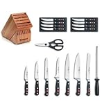 Wusthof Knife Block Set w/ Gourmet Stamped Steak Knives - Deluxe, 18 Pieces