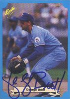 George Brett, Kansas City Royals, 1988 Classic Autographed Card