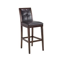 Armen Living 3129 Verona 30-Inch Vinyl/ Wood Stationary Barstool