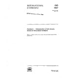 ISO 7837:1992, Fertilizers - Determination of bulk density (loose) of fine-grained fertilizers