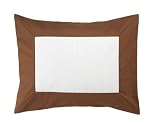 Serena & Lily Chocolate Framed Standard Sham