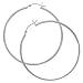 Jewelry : Big Sterling Silver Hoop Earrings - Earring Hoops 50mm