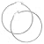 Big Sterling Silver Hoop Earrings - Earring Hoops 50mm