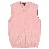 Oxford Golf Mens V-Neck Cable Sweater Vests