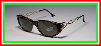 AUTHENTIC YVES SAINT LAURENT YSL 6555 STYLISH TORTOISE/HAVANA FRAME WOVEN GOLD ARMS BROWN LENS CLASSIC SUNGLASSES (made in Italy) - womens/ladies