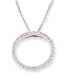 ROBERTO COIN CIRCLE OF LIFE .10 CTW WHITE GOLD