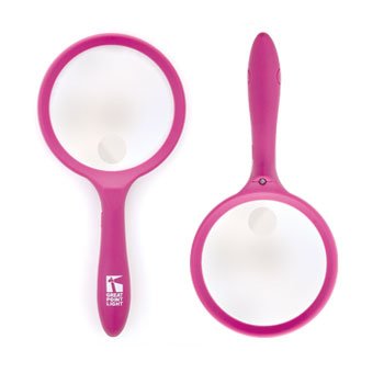 Childrens Toyshop  Toys : 4in Lighted Magnifier (Raspberry)