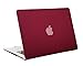Mosiso Plastic Hard Case Cover for MacBook Air 11 Inch (Models: A1370 and A1465), Wine Red