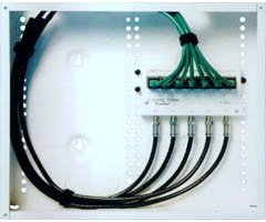 CHANNEL VISION C 0010 12 Wiring Panel with Telecom and Rf Service Modules