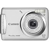 Cheap Canon PowerShot A480 10 MP Digital Camera with 3.3x Optical Zoom and 2.5-inch LCD (Silver)