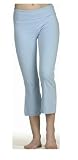 Yoga Roll Down Capri with Raw Edge Hem