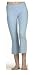 Yoga Roll Down Capri with Raw Edge Hem