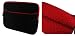 rooCASE Super Bubble Neoprene Sleeve Case Cover for Lenovo 10.1-Inch Ideapad S10-3t 0651-85U Netbook Tablet (Black / Red)