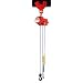 CM 7401B AirStar Roller Chain Air Hoist with Pendant Throttle Control and Hook Suspension, 1000 lbs Capacity, 10' Lift Height, 45 fpm Lift Speed, 48 SCFM, 90 psi