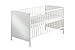 Schardt 040390202 - KombiKinderbett Markant 70 x 140 cm, Dekor weiss, 2 Schlupfstäbe rost, 2-fach höhenverstellbar Buche Massivholz weiss lackiert inklusiv Umbaukit zum Jugendbett
