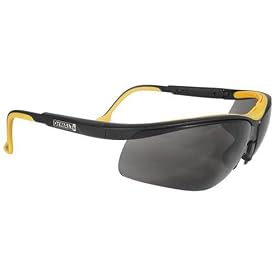 Dewalt DPG55-2C Dual Comfort Smoke High Performance Protective Safety Glasses with Dual-Injected Rubber Frame and Temples