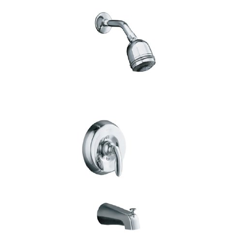 Kohler K-T15601-4S Coralais Bath and Shower Mixing Valve Faucet Trim with ADA Lever Handle and Slip-Fit Spout