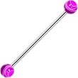 Purple Marble Industrial Barbell 31mm