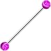 Purple Marble Industrial Barbell 31mm