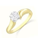 0.25 Carat VS2 - GIA Certified Diamond Solitaire Engagement Ring on 14k White Gold