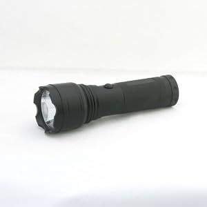 3 Watt Cree LED 3 AA Tactical Flashlight 180 Lumen Long Throwing Tight Spot yet wide moon light Torch Free Holster, 7224bk
